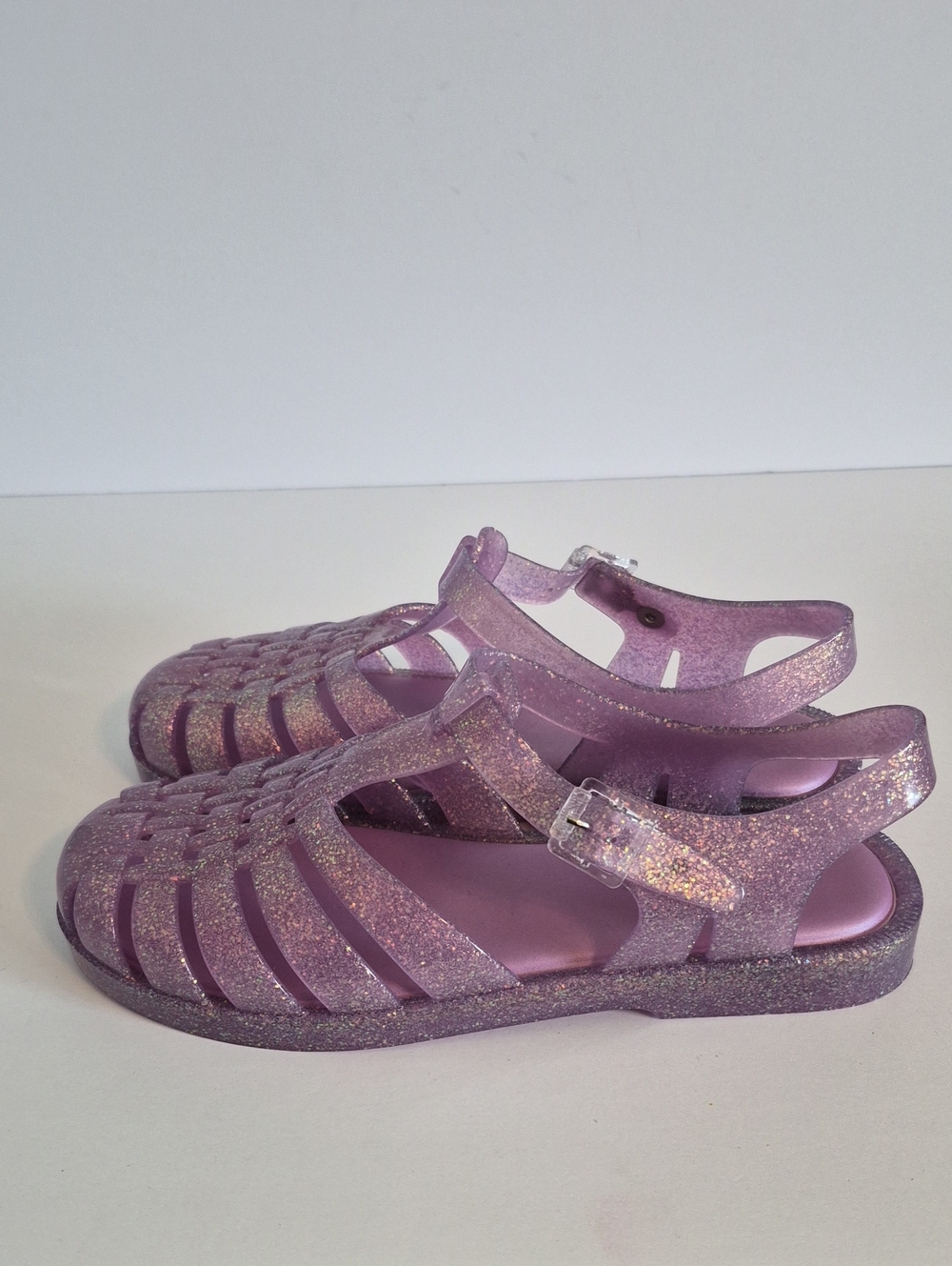 Melissa Possession Jelly Sandals Glitter Lilac Size 7 - Picture 4 of 8
